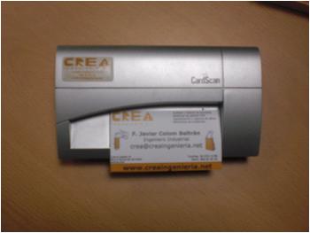 Escaner de Tarjetas de Visita de CREA INGENIERIA